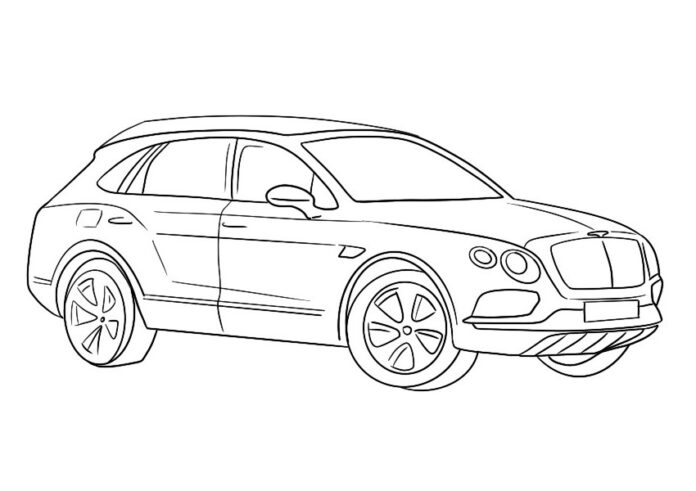 Kolorowanka online Bentley Bentayga