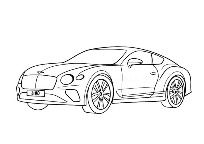 Kolorowanka online Bentley Continental Speed