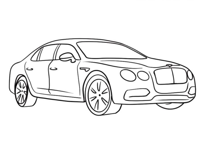 Kolorowanka online Bentley Flying Spur