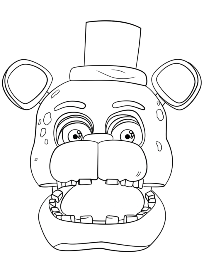 Kolorowanka online FNaF Freddy Portrait