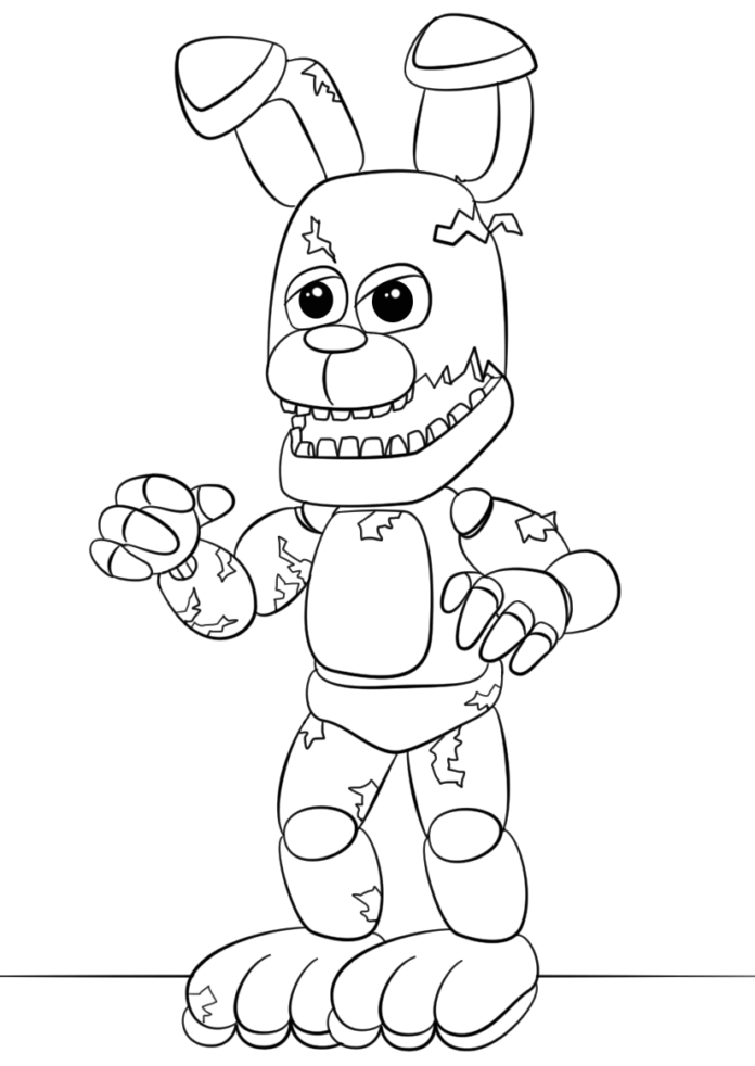 Kolorowanka online FNaF Springtrap