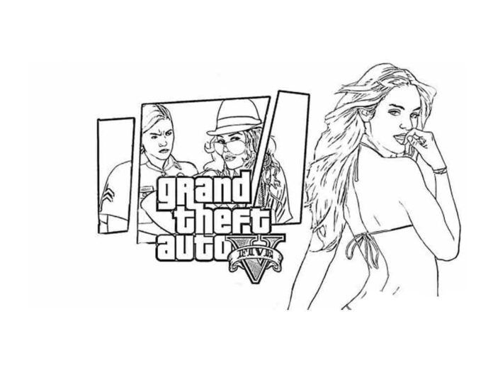 Kolorowanka online Gra grand theft auto