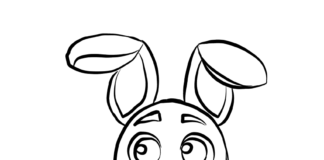 Kolorowanka online Królik z FNAF