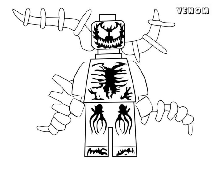 Kolorowanka online Ludzik Lego Venom