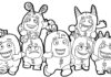 Ludziki Oddbods dla dzieci Kolorowanka online Ludziki Oddbods dla dzieci