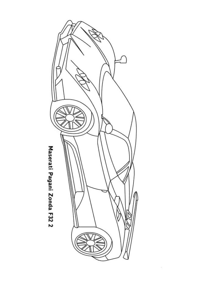 Kolorowanka online Pagani Zonda