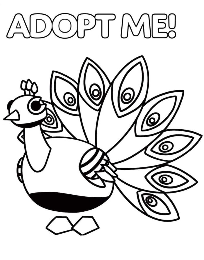 Kolorowanka online Paw z Adopt Me