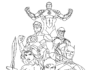 Kolorowanka online Postacie z Justice League