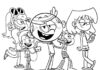 Kolorowanka online Poznaj postacie z Loud House