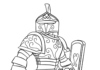 Kolorowanka online Roblox rycerz