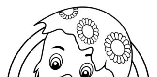 kolorowanka online kurczaczek w jajeczku