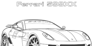 kolorowanka ferrari 599XX online