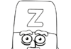 Kolorowanka Alphablocks Z dla dzieci do druku
