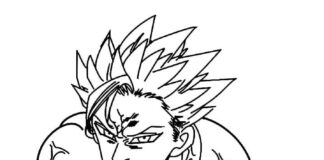 Kolorowanka Anime 7 Deadly Sins dla dzieci do drukowania online