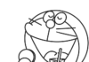 Kolorowanka Doraemon dla dzieci do drukowania