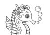 Konik morski XXl Kolorowanka online Konik Morski XXl