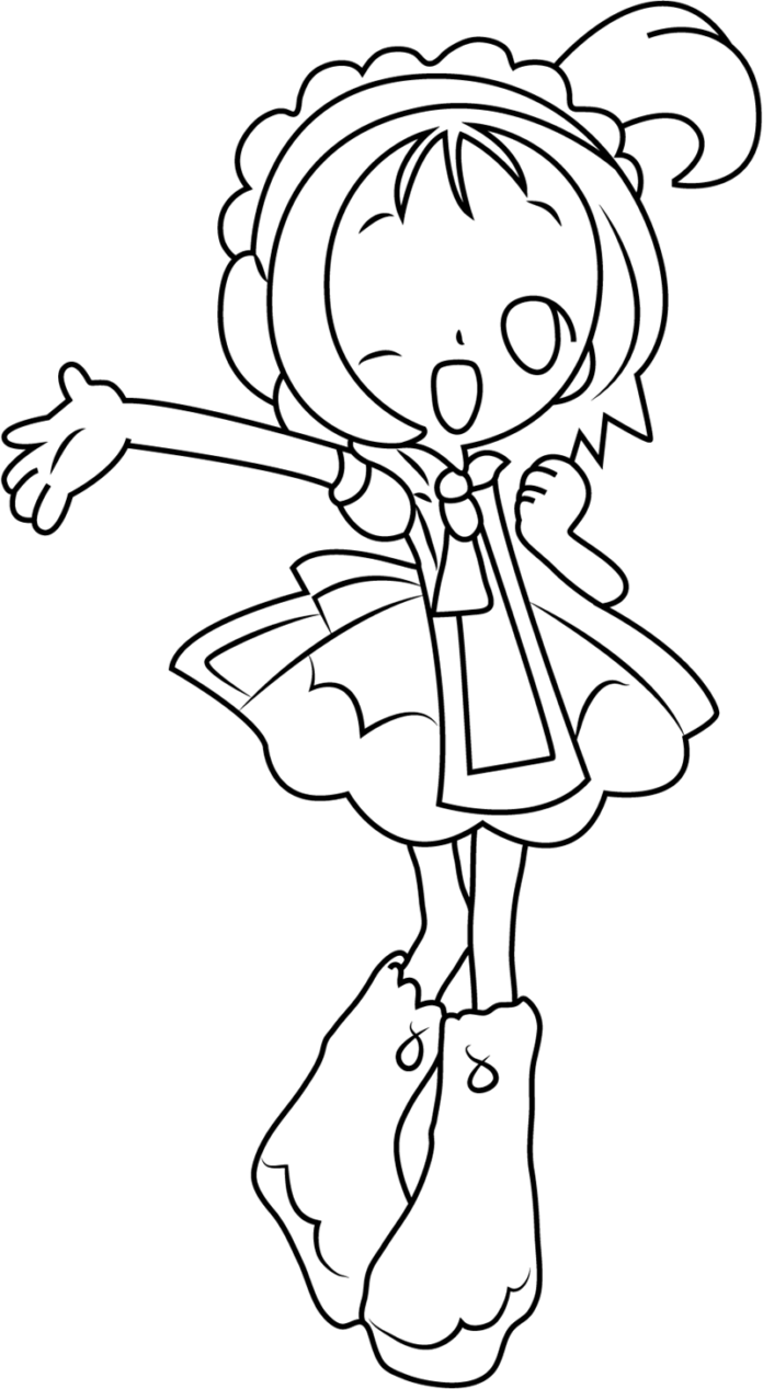 Kolorowanka Segawa z Magical Doremi do druku dla dziewczynek