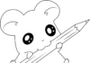 Kolorowanka Zabawny Hamtaro do druku