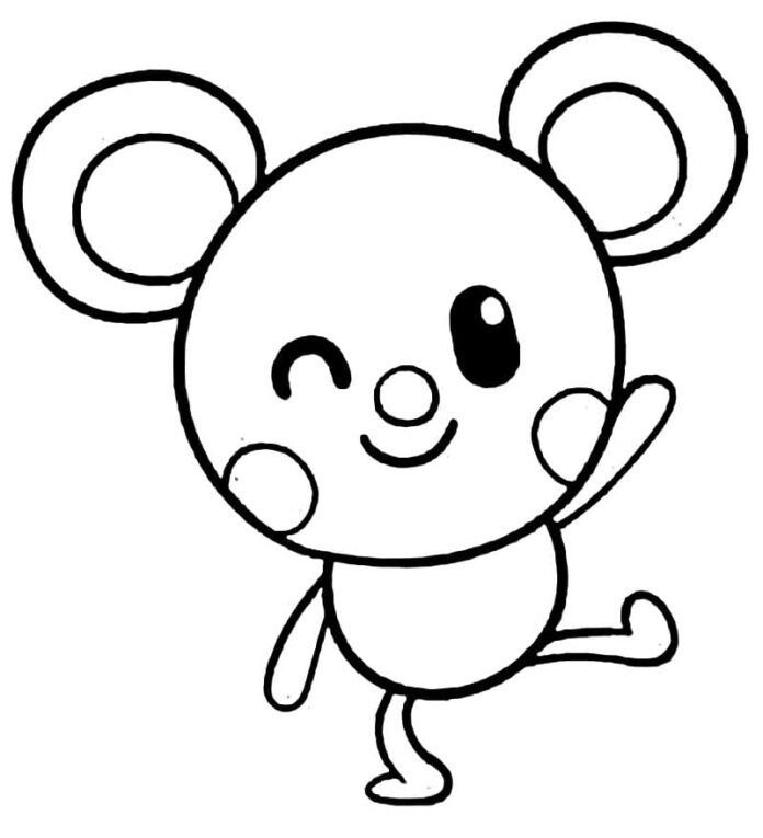 Kolorowank Myszka Tiny do druku