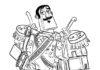 Kolorowanka Bohater Joaquin Mondragon do druku