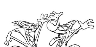 Catdog z bajki Kolorowanka Catdog z bajki do druku