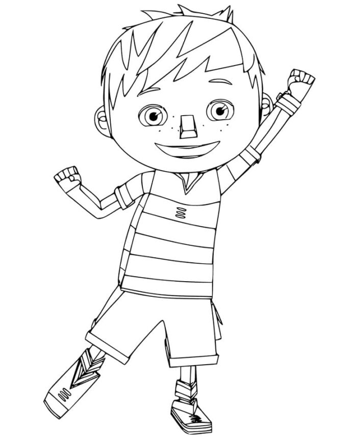 Kolorowanka Chłopiec Zack do druku