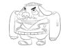 Kolorowanka Clifford z bajki do druku