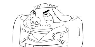 Clifford z bajki Kolorowanka Clifford z bajki do druku