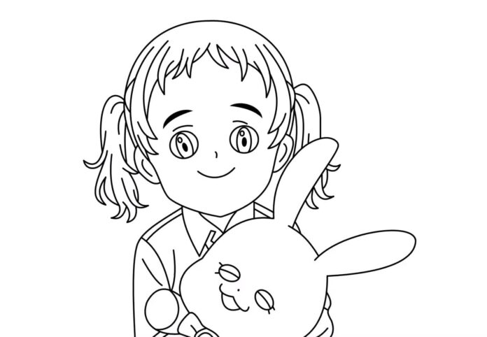 Kolorowanka Conny z The Promised Neverland do druku