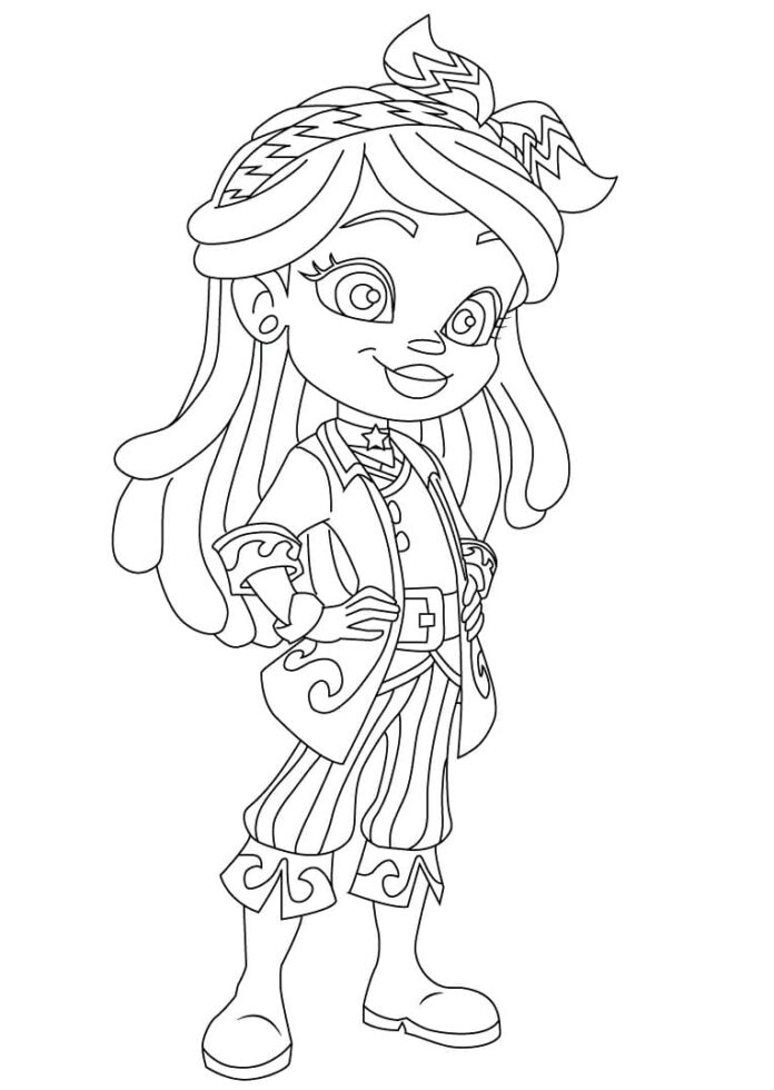 Kolorowanka Dziewczyna Lorelai do druku