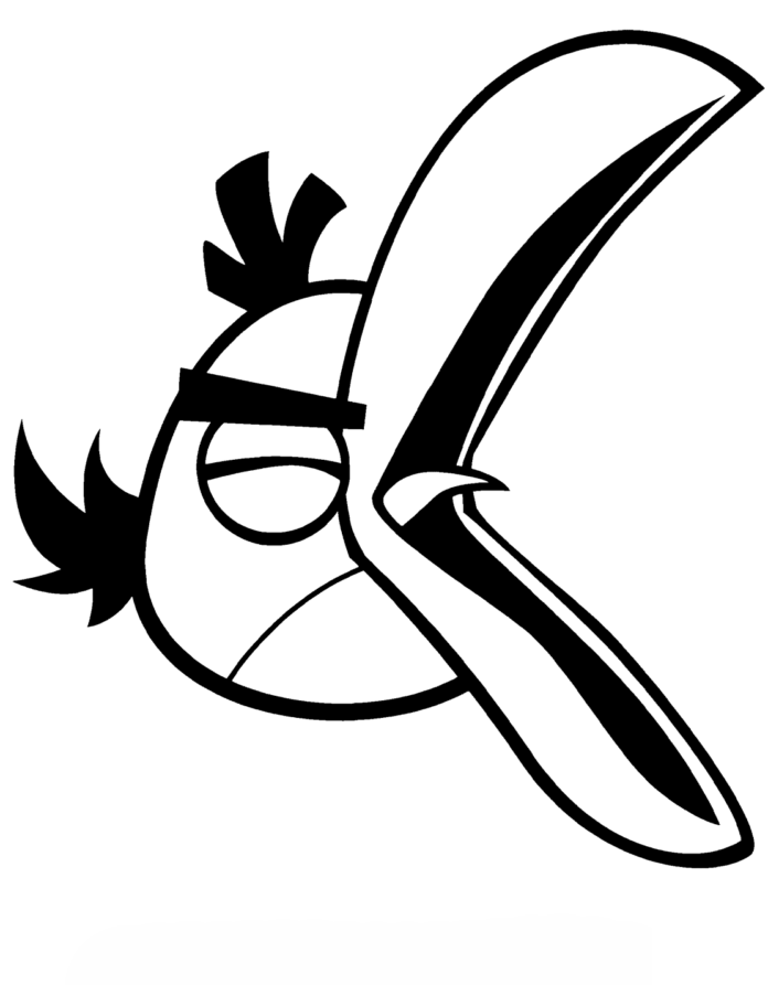 Kolorowanka Hal Screaming z Angry Birds