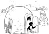 Igloo z bajki Kolorowanka Iglo z bajki do druku