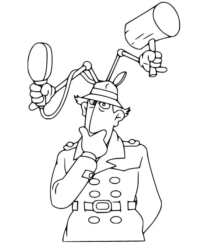 Kolorowanka Inspector Gadget do druku