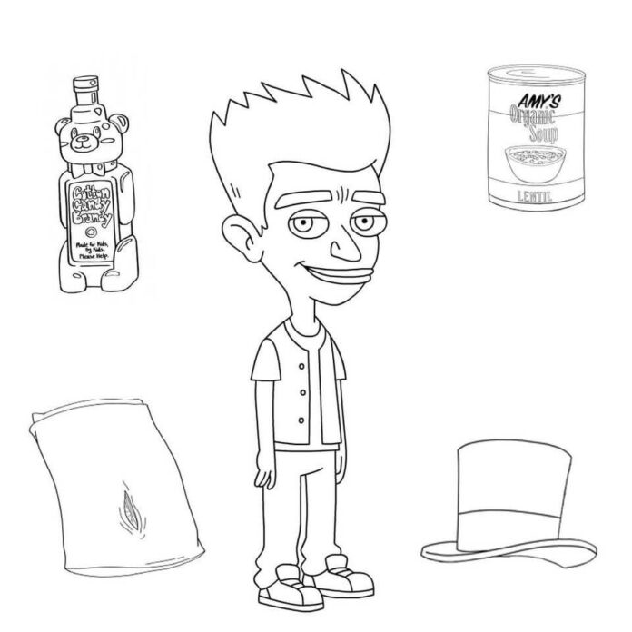 Kolorowanka Jay Bilzerian dla dzieci do druku