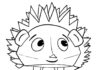 Jeż Hadgehog Fluffy Kolorowanka Jeż Hedgehog Flauffy