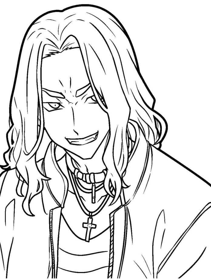 Kolorowanka Keisuke Baji Tokyo Revengers do druku