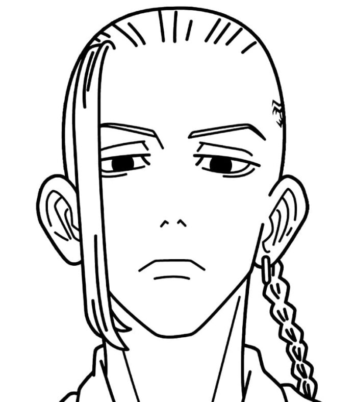 Kolorowanka Ken Ryuguji z anime Tokyo Revengers do druku