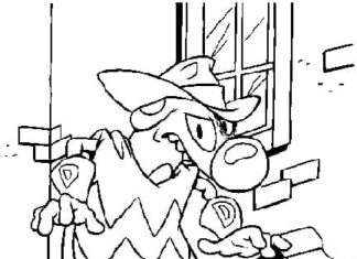 Kotopies jako kowboj Kolorowanka Kotopies jako kowboj do druku