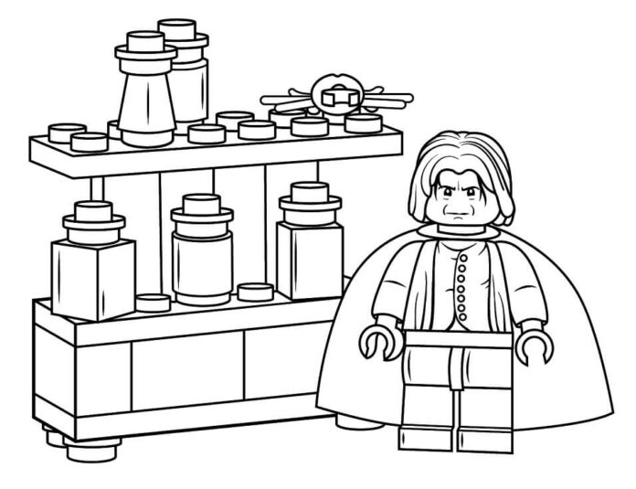 Kolorowanka Lego Severus Snape do druku