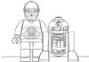 Lego Star Wars R2D2 and C3PO Kolorowanka Lego Star Wars R2D2 and C3PO