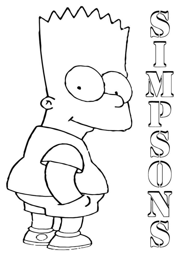 Kolorowanka Logo Simpson