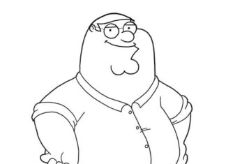 Kolorowanka Peter Griffin Family Guy