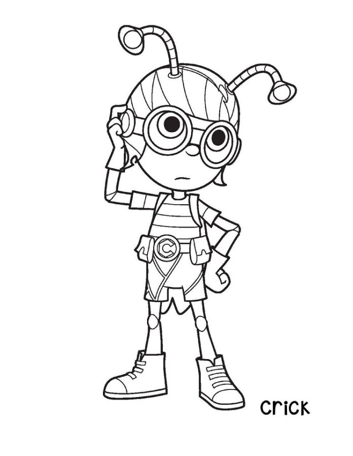 Kolorowanka Postacie z Beat Bugs do druku