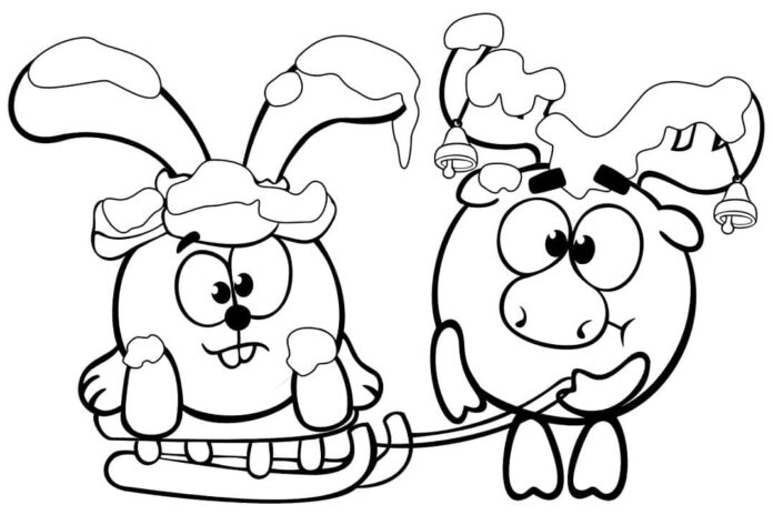 Kolorowanka Śmieszaczki dla dzieci do druku