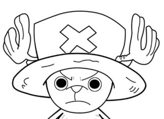 Kolorowanka Tony Tony Chopper Angry do druku