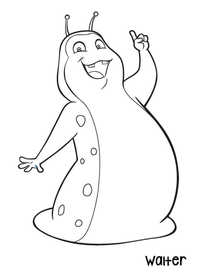 Kolorowanka Walter z Beat Bugs do druku