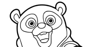 Zadowolony Oso miś Kolorowanka Zadowolony Oso miś do druku