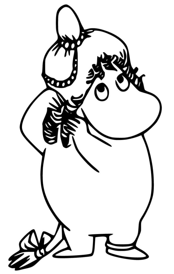 Kolorowanka Bajka Moomins do druku