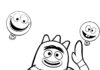 Kolorowanka Brobee z Yo Gabba Gabba