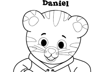 Kolorowanka Daniel Tiger's Neighborhood